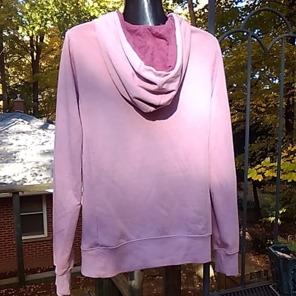 The North Face Half Dome Fleece Pullover Hoodie Dusty Rose w Large Gold Logo - Picture 7 of 11